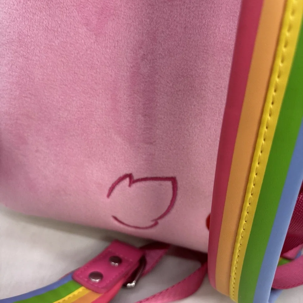 Loungefly Cheer Bear Care Bear Mini Backpack 40th Anniversary Soft Flocked